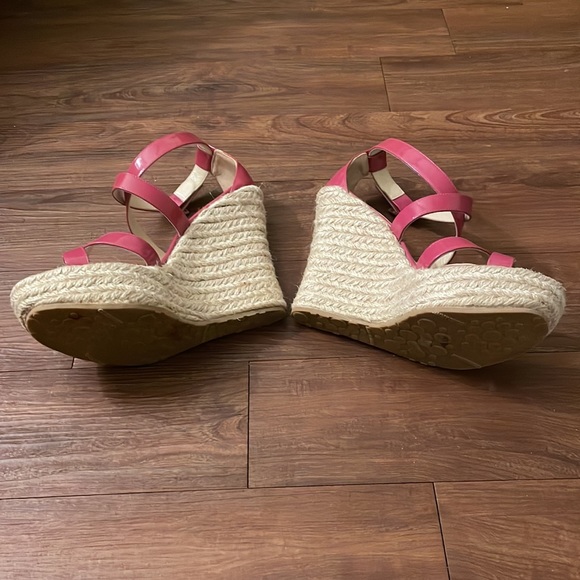 Jimmy Choo Porto Patent Espadrille Wedge, Pink - Picture 14 of 14